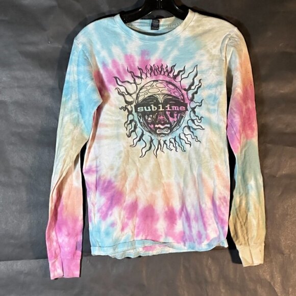 Sublime Tie Dye Sweatshirt Size XS  Extra Small Rainbow Pullover y2K VTG Vintage - Picture 2 of 5
